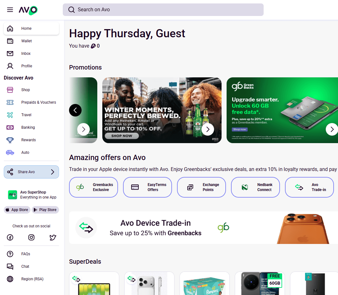 AVO — e-commerce platforma pre juhoafrický trh